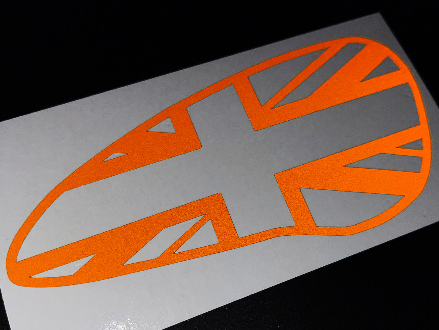 Veloviz Reflective Union Jack Tank Stickers for Triumph Bobber - D