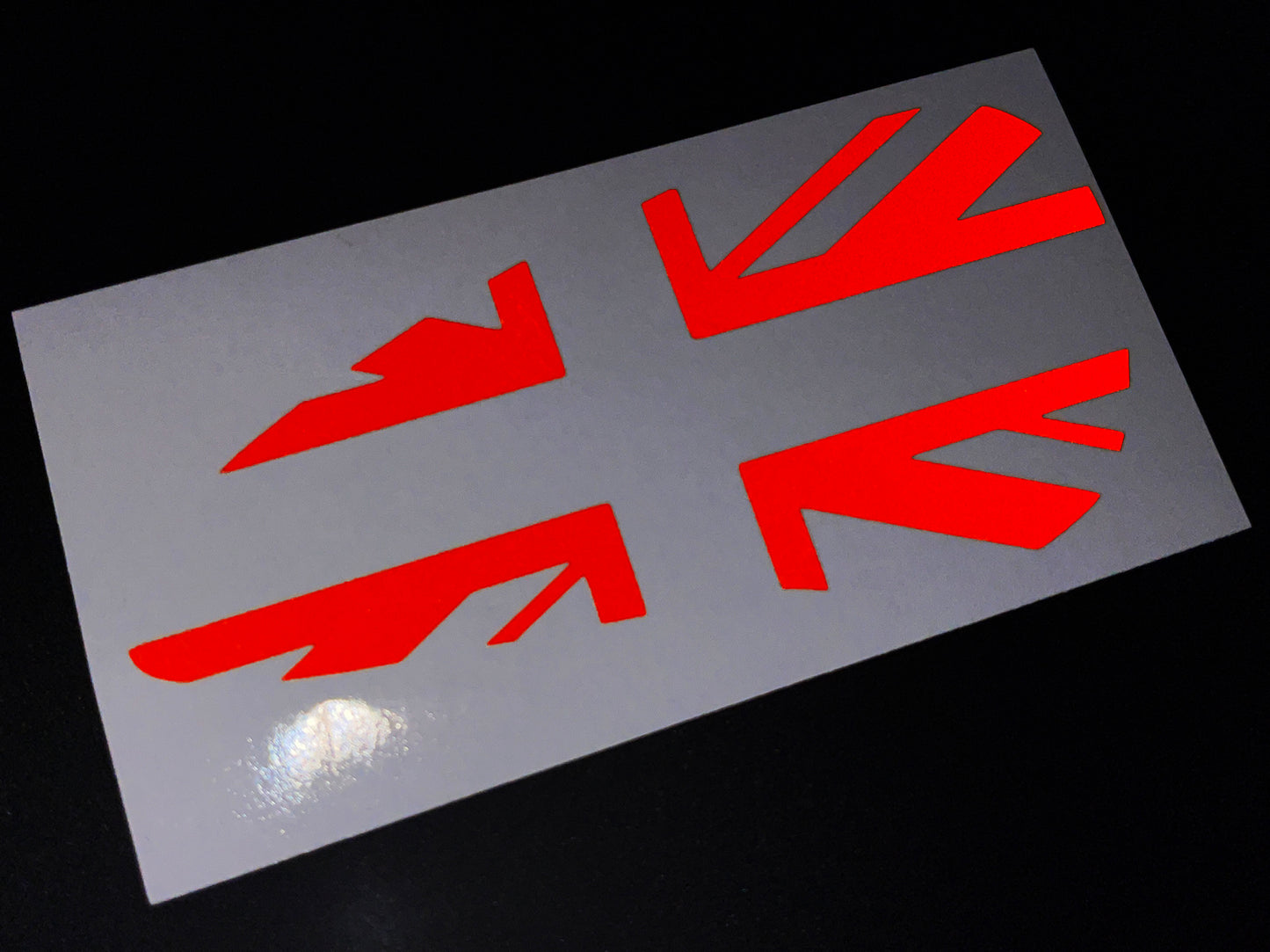 Veloviz Reflective Union Jack Tank Stickers for Triumph Bobber - B