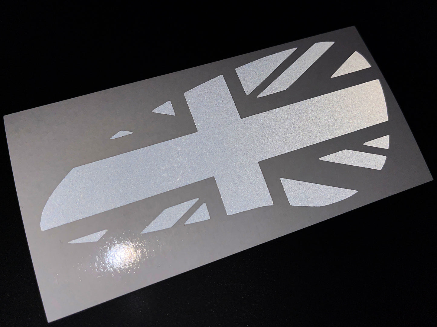 Veloviz Reflective Union Jack Tank Stickers for Triumph Bobber - A