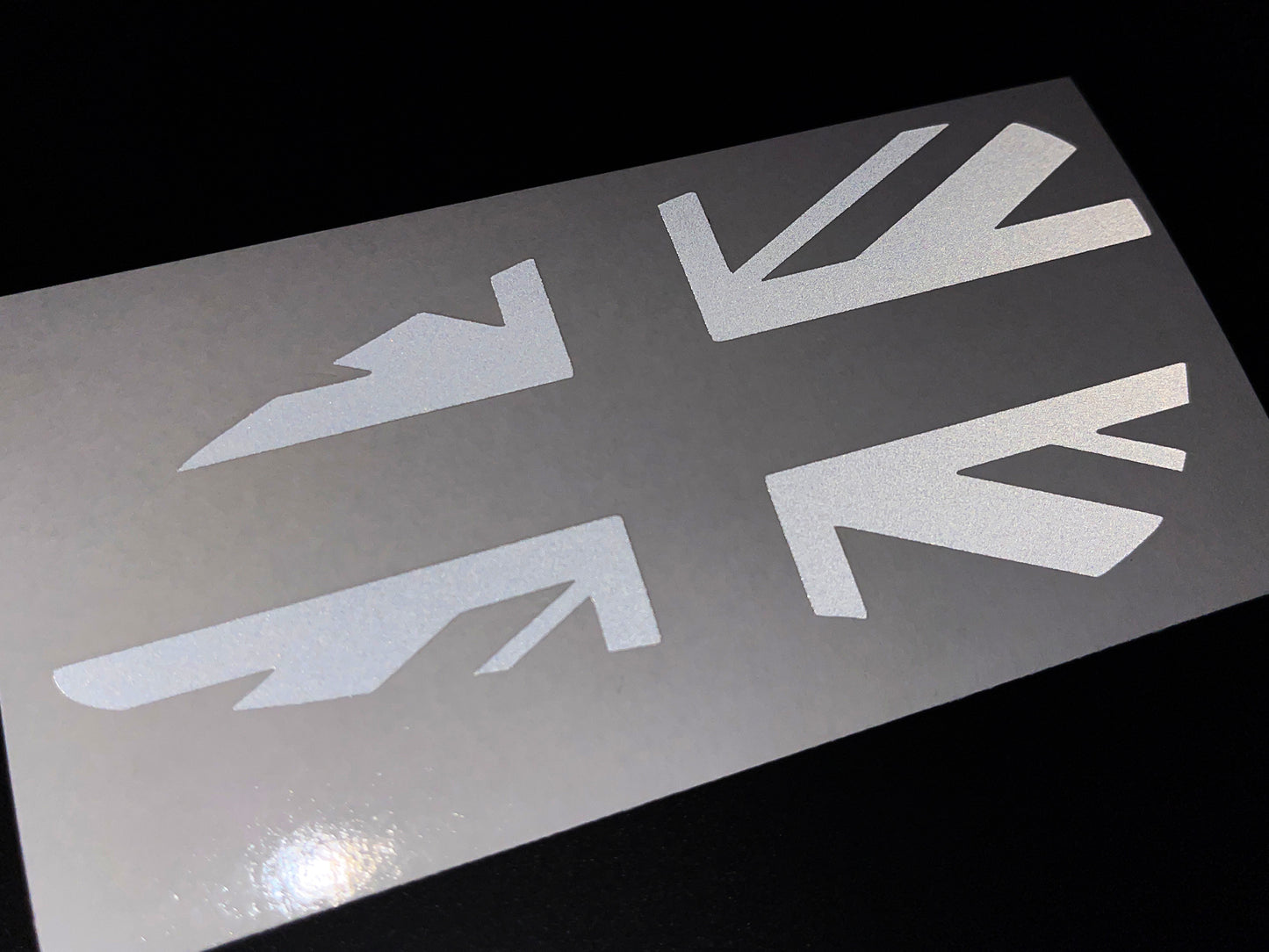 Veloviz Reflective Union Jack Tank Stickers for Triumph Bobber - B