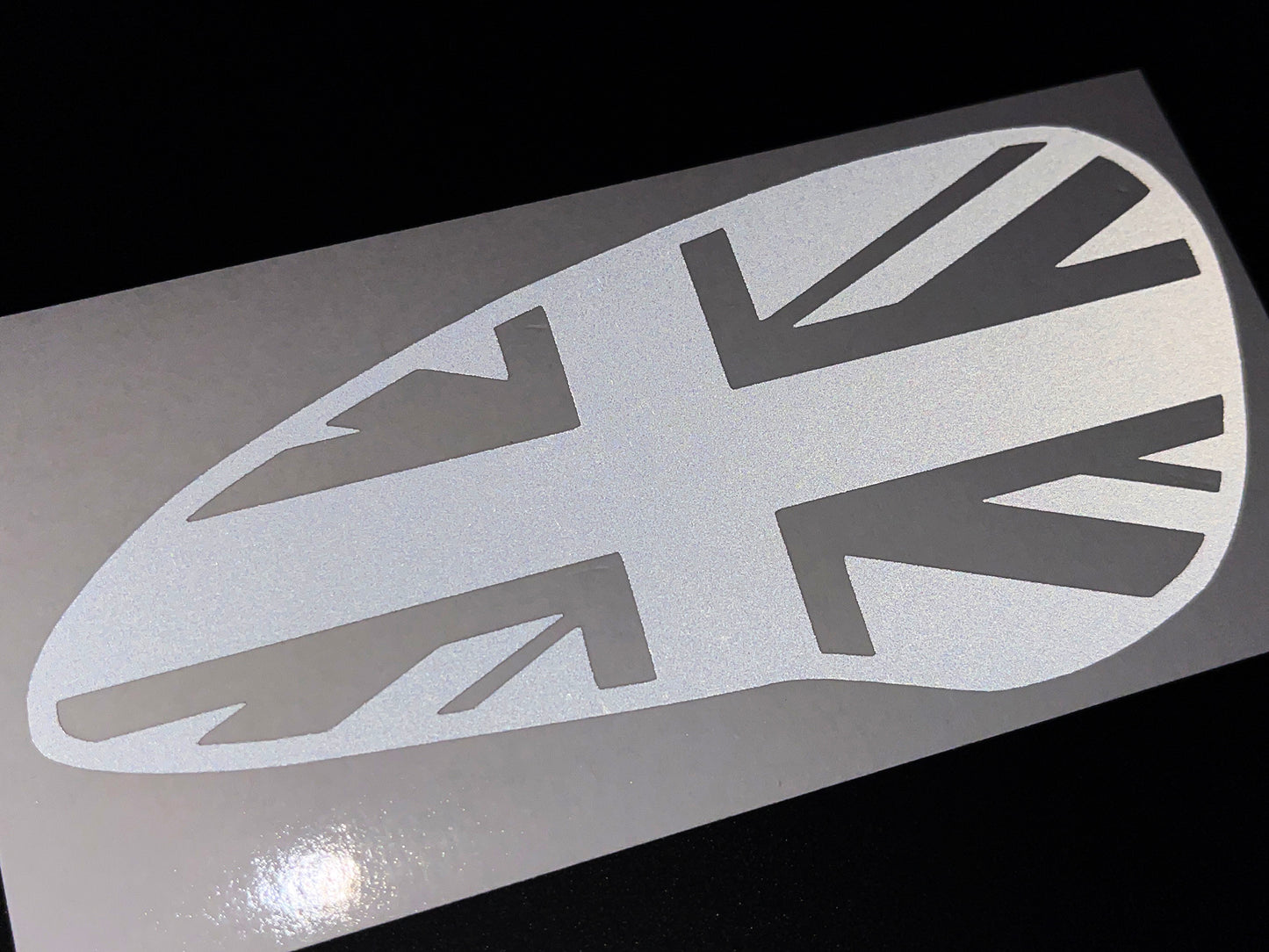 Veloviz Reflective Union Jack Tank Stickers for Triumph Bobber - C