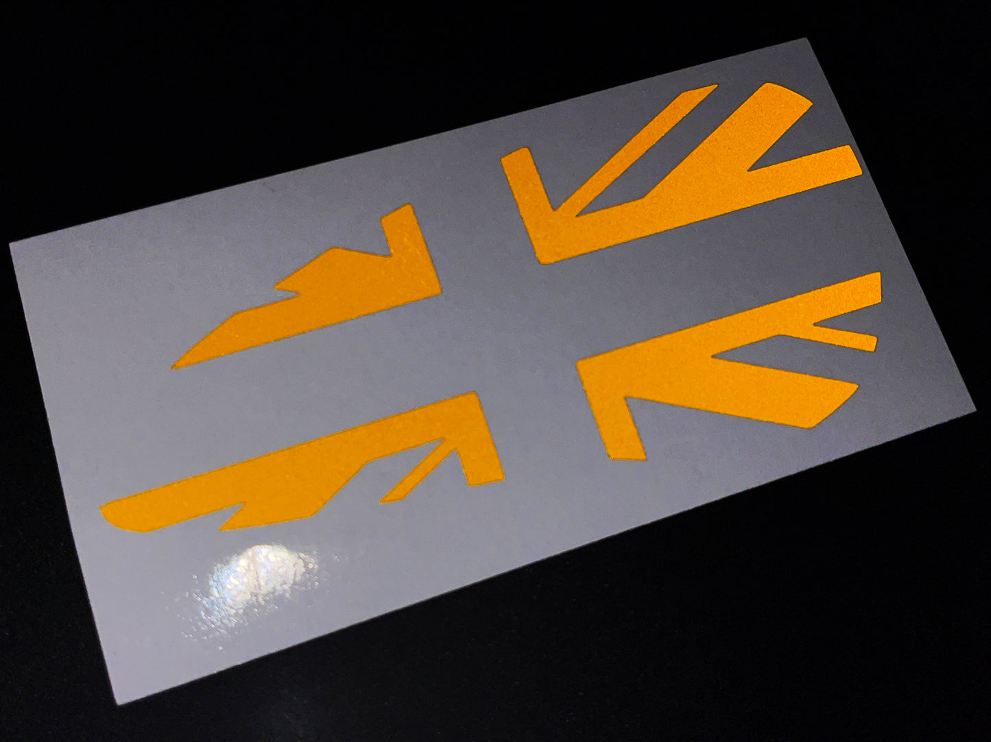 Veloviz Reflective Union Jack Tank Stickers for Triumph Bobber - B