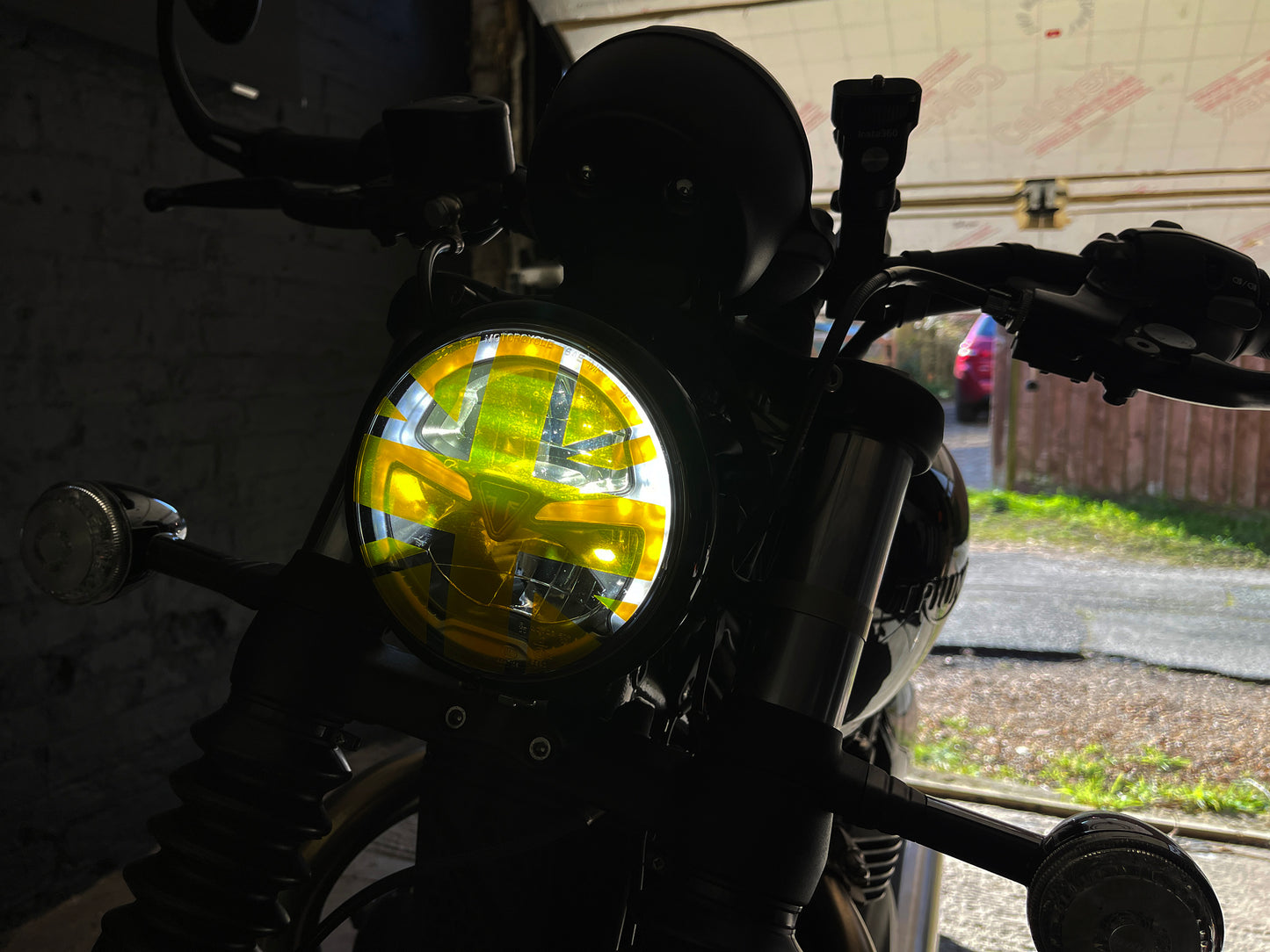 Union Jack Headlight Sticker for Triumph Bobber