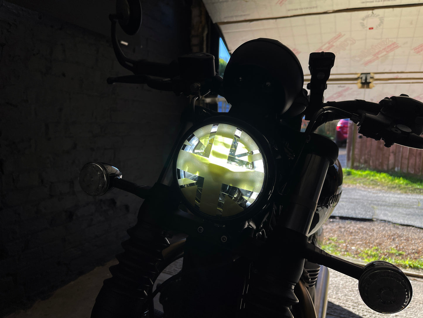 Union Jack Headlight Sticker for Triumph Bobber