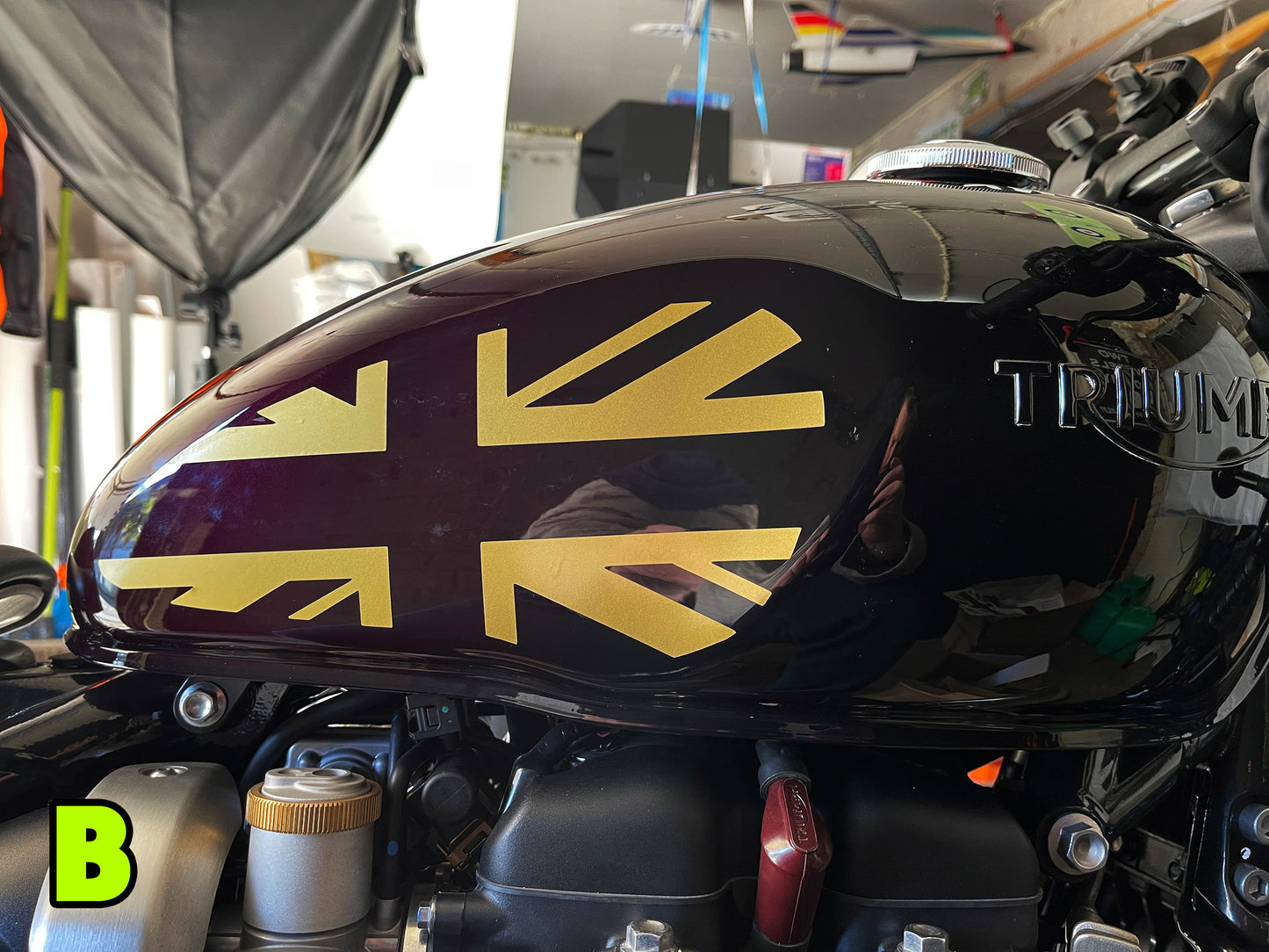 Union Jack Tank Stickers for Triumph Bobber and Speedmaster