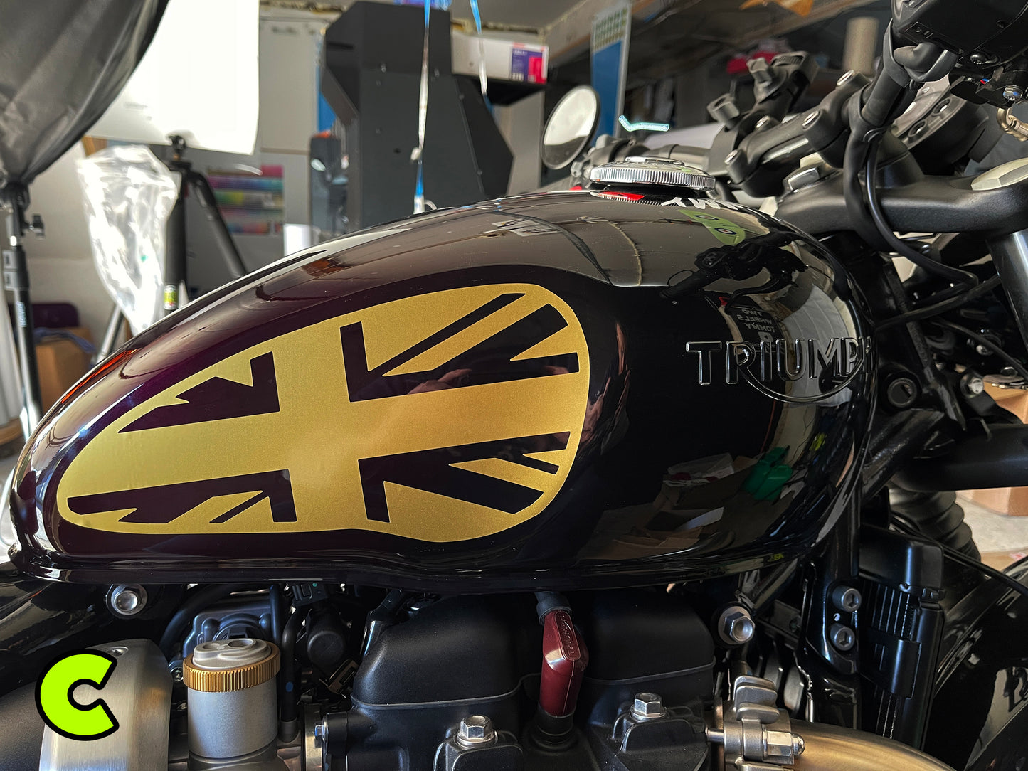 Union Jack Tank Stickers for Triumph Bobber and Speedmaster