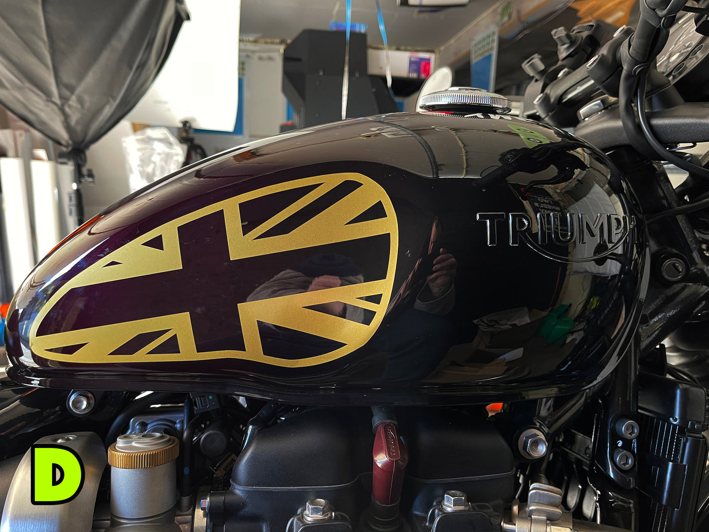 Union Jack Tank Stickers for Triumph Bobber and Speedmaster