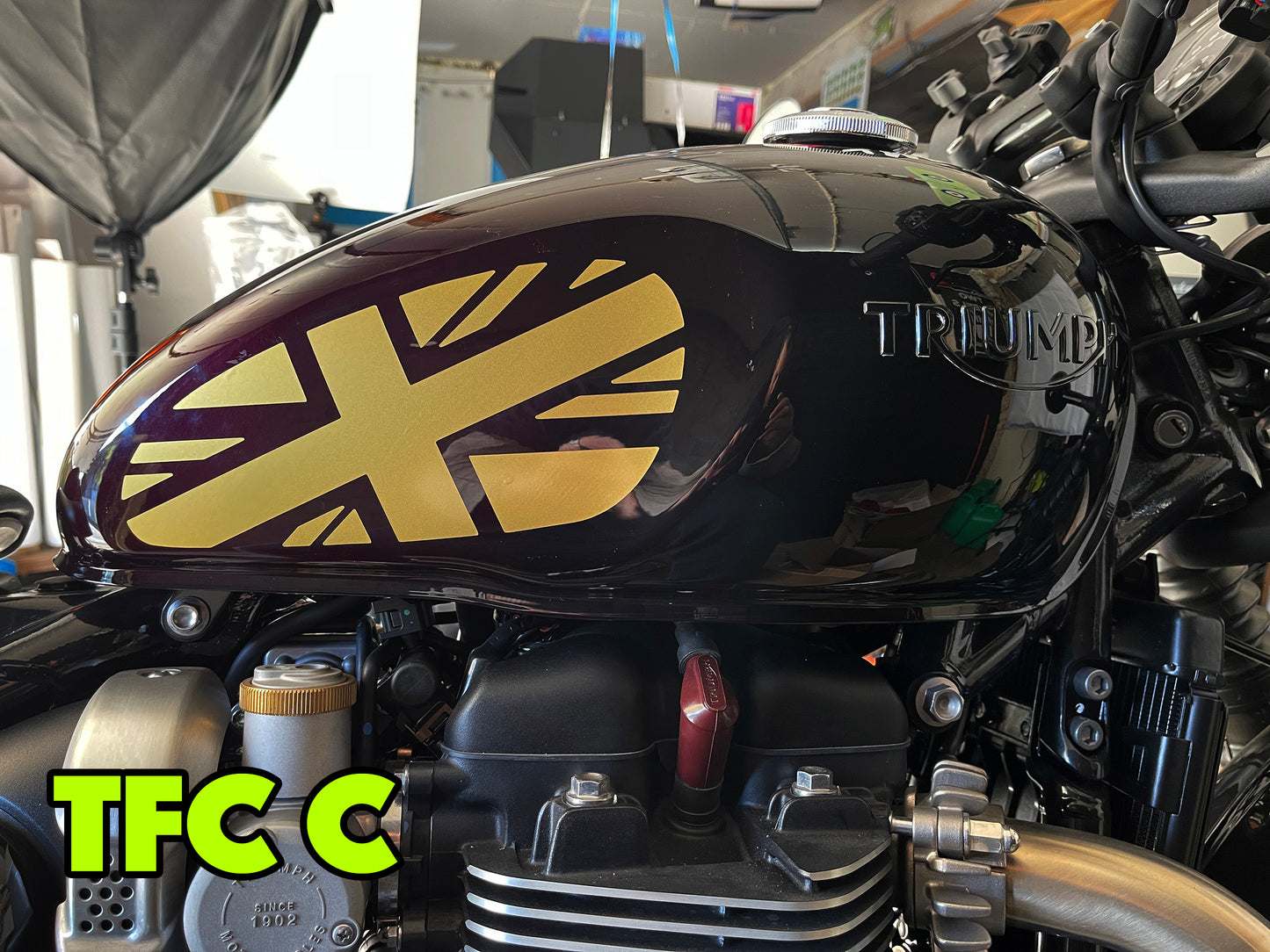 Union Jack Tank Stickers for Triumph Bobber and Speedmaster