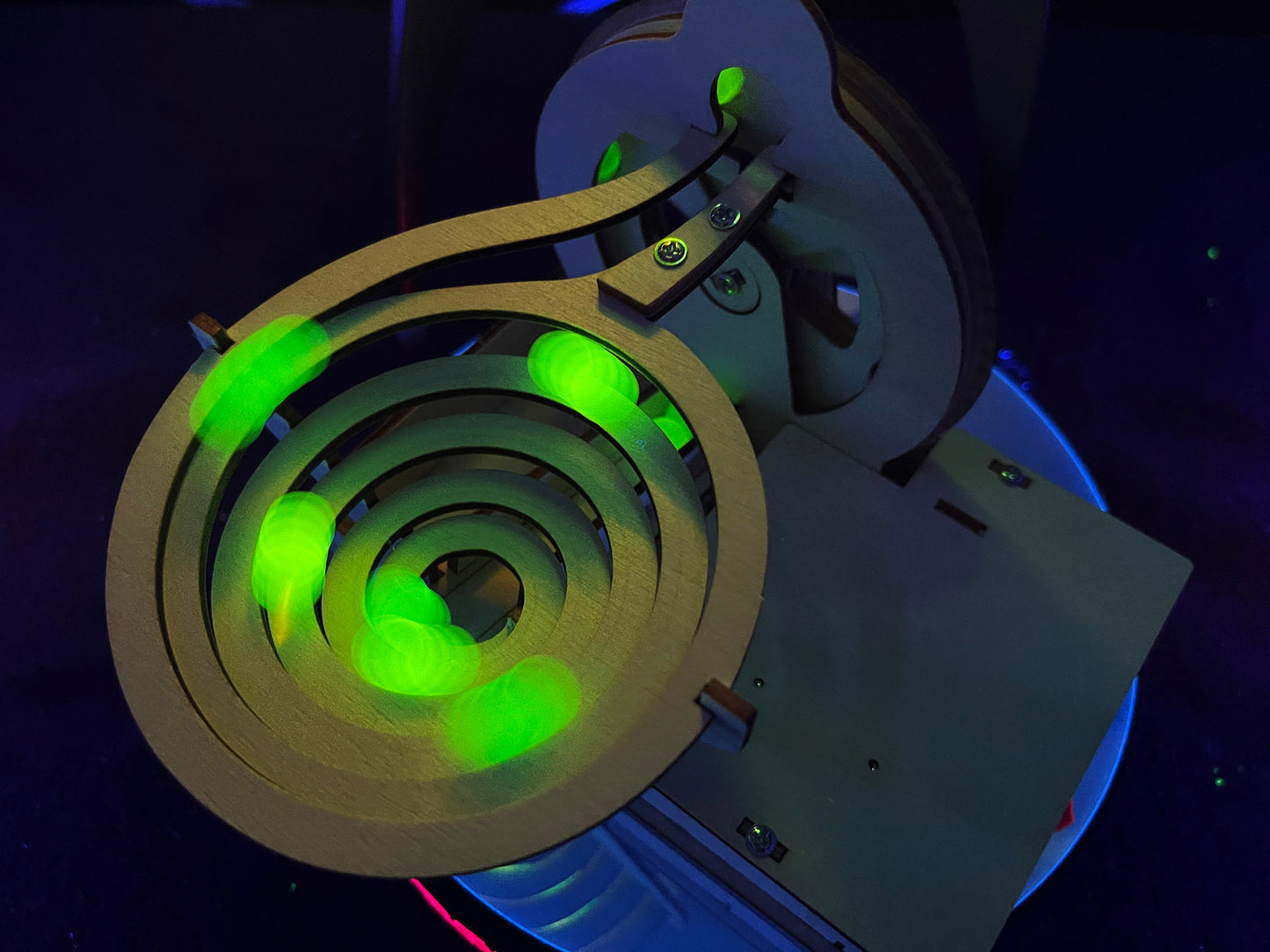 Uranium Glass Marble Run