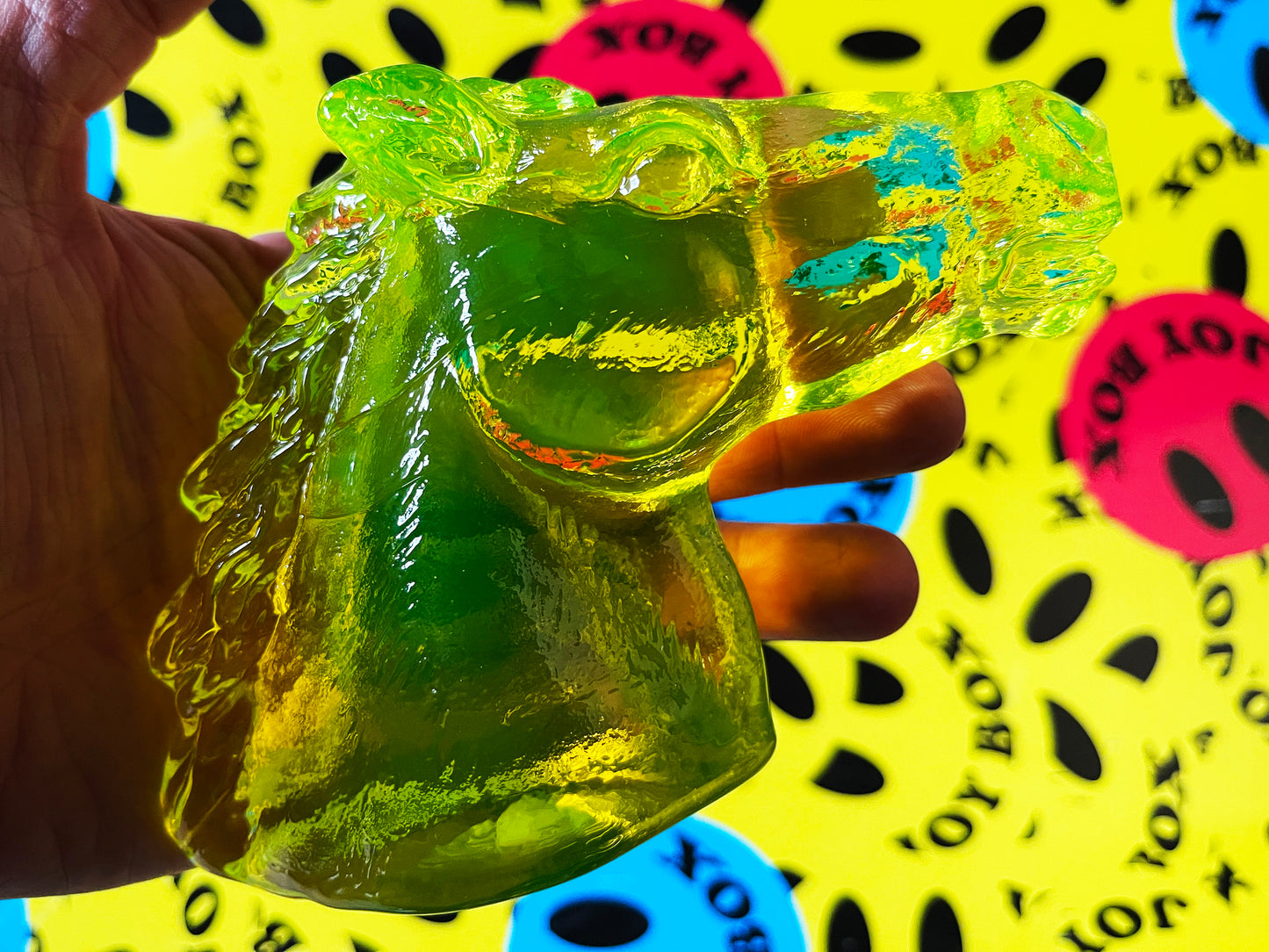 Uranium Glass Horse Head