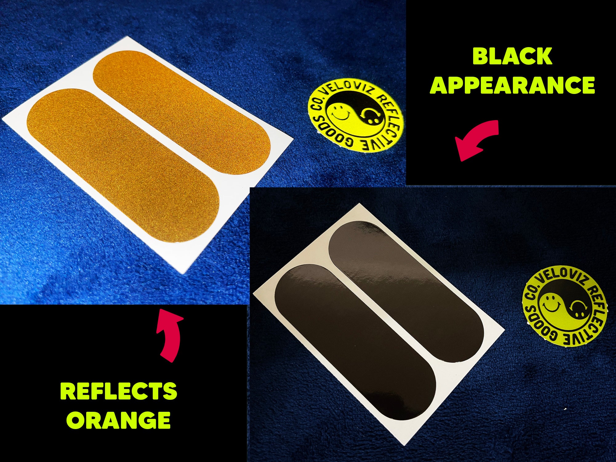 2X Amber Front Fork Leg Reflectors – Universal Fit For Ducati & ATV (Stick-On)