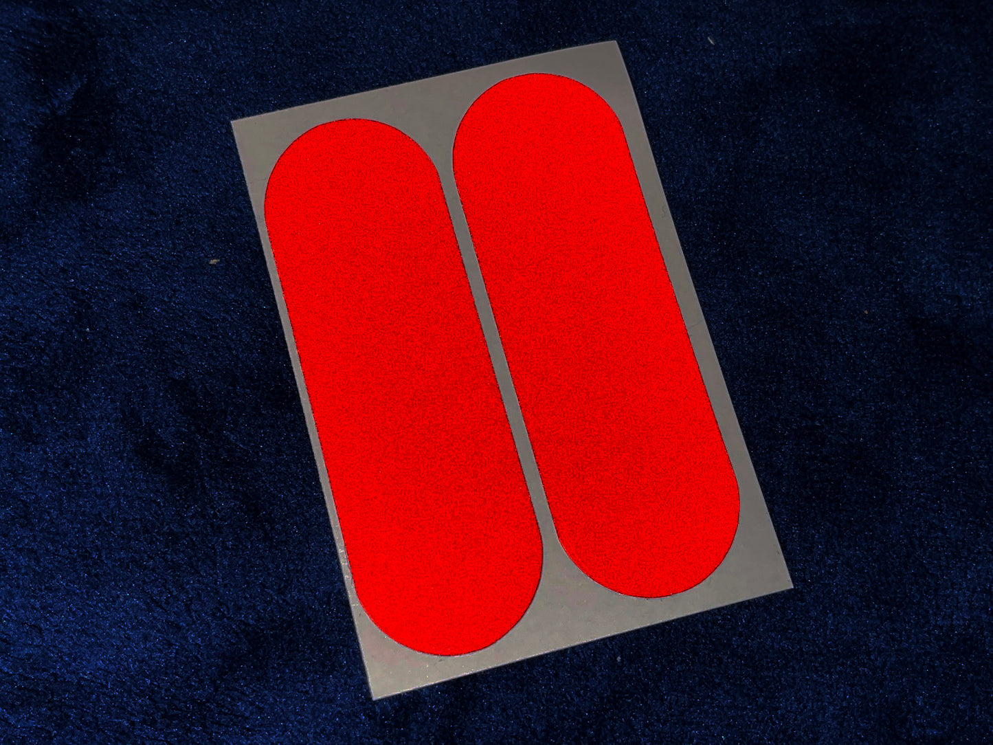 Veloviz Black STEALTH Reflective RED Motorcycle Fork Reflector Stickers