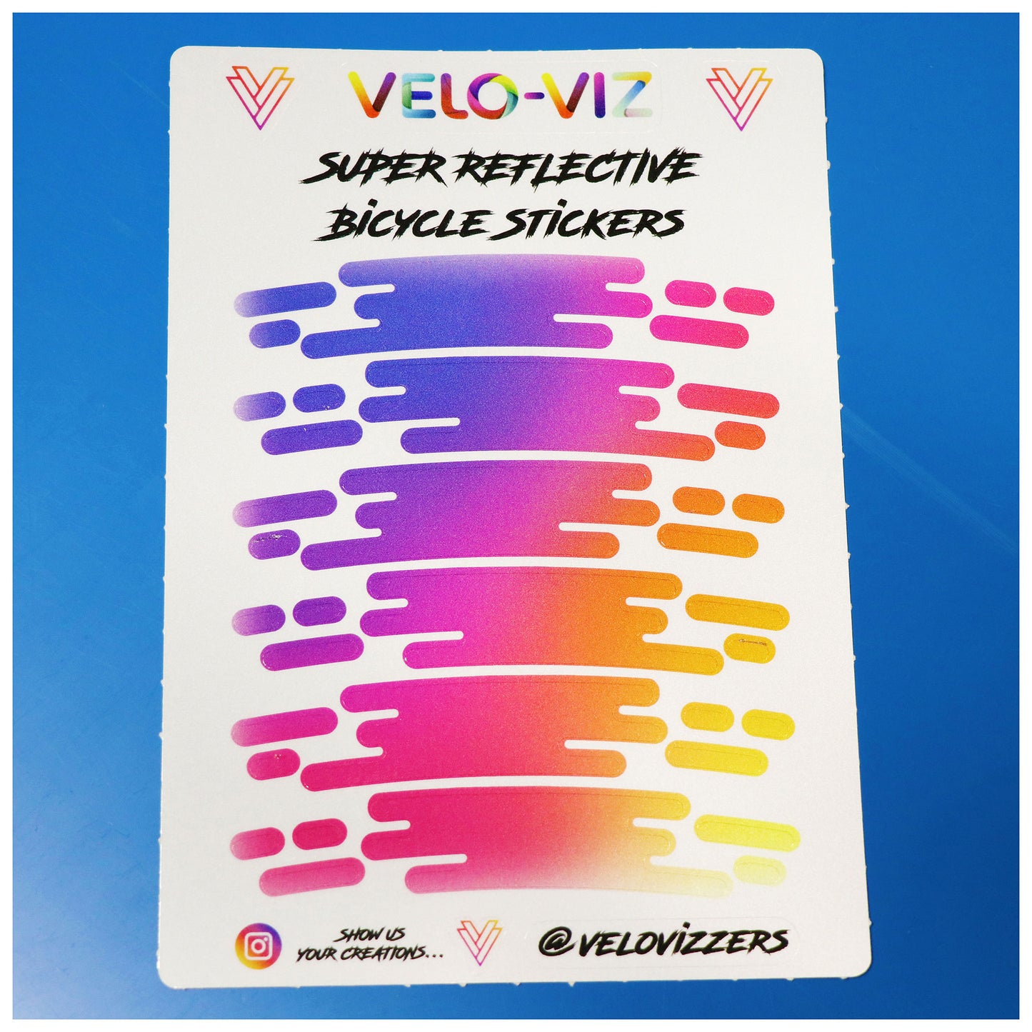 Reflective Wheel Rim Stickers - Streaks