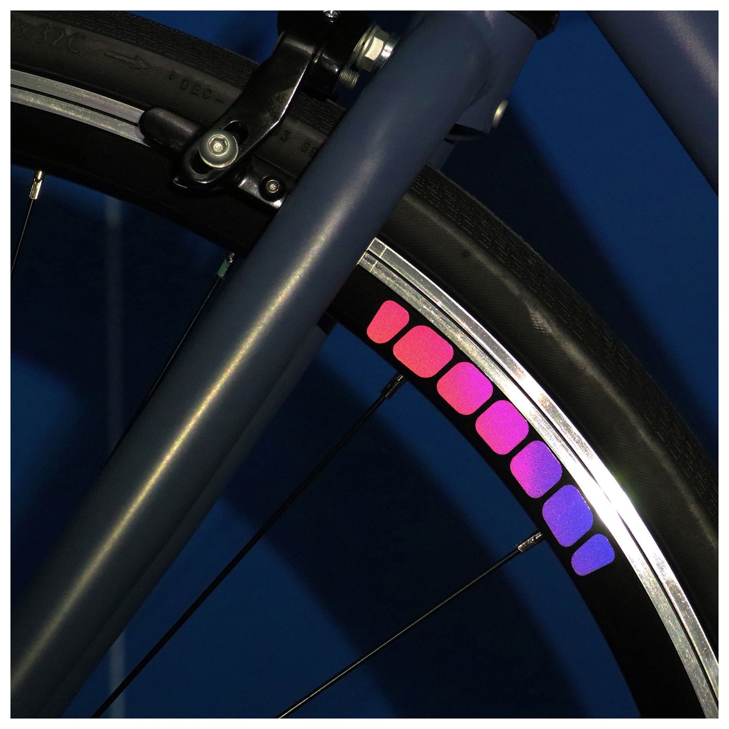 veloviz reflective bike and helmet stickers