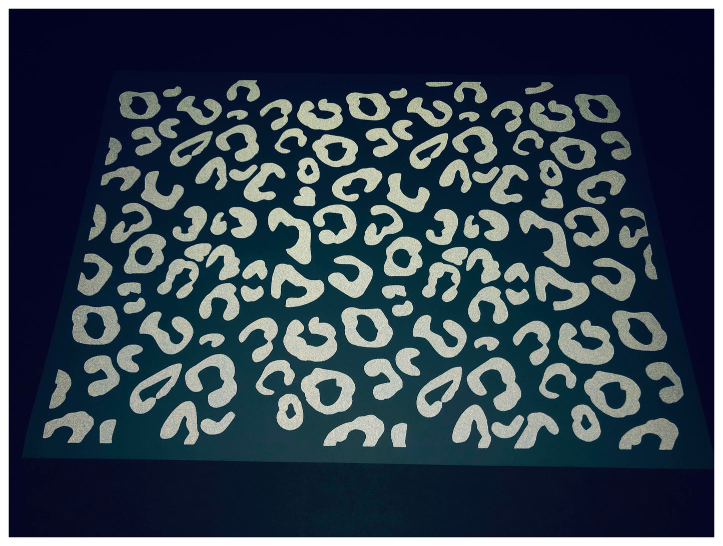 Valueviz Reflective A4 Leopard Print Stickers