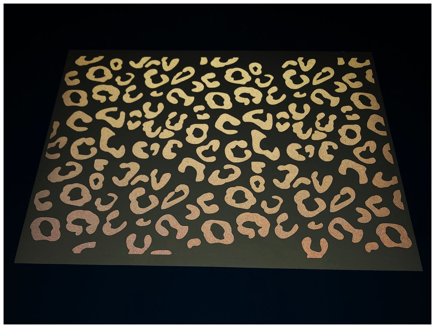 Valueviz Reflective A4 Leopard Print Stickers