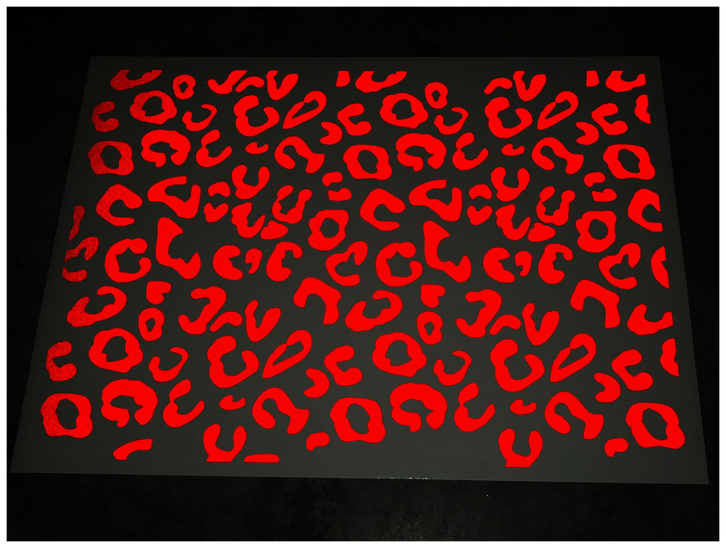 Valueviz Reflective A4 Leopard Print Stickers
