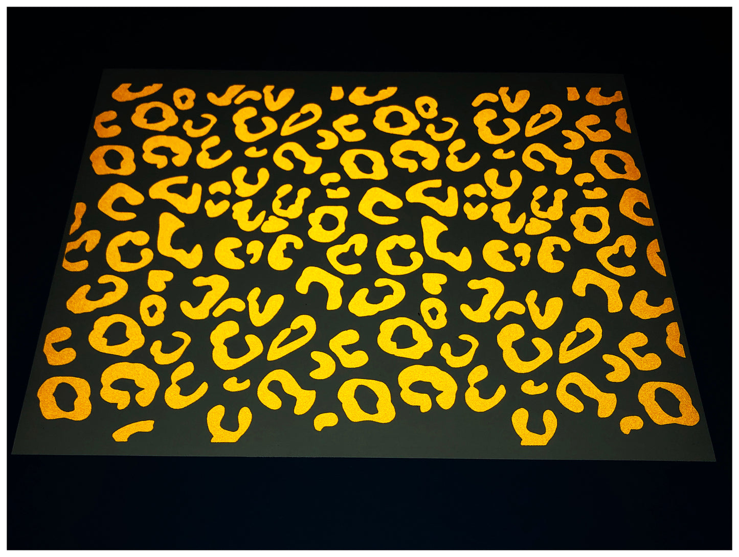 Valueviz Reflective A4 Leopard Print Stickers
