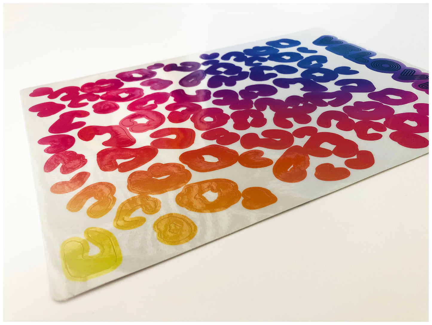Reflective Leopard Print A4 Cargo Bike Stickers - Super Fade