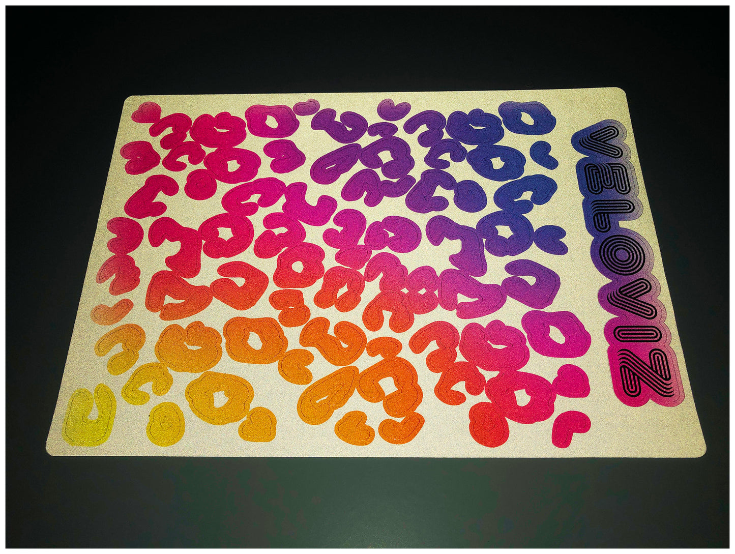 Reflective Leopard Print A4 Cargo Bike Stickers - Super Fade