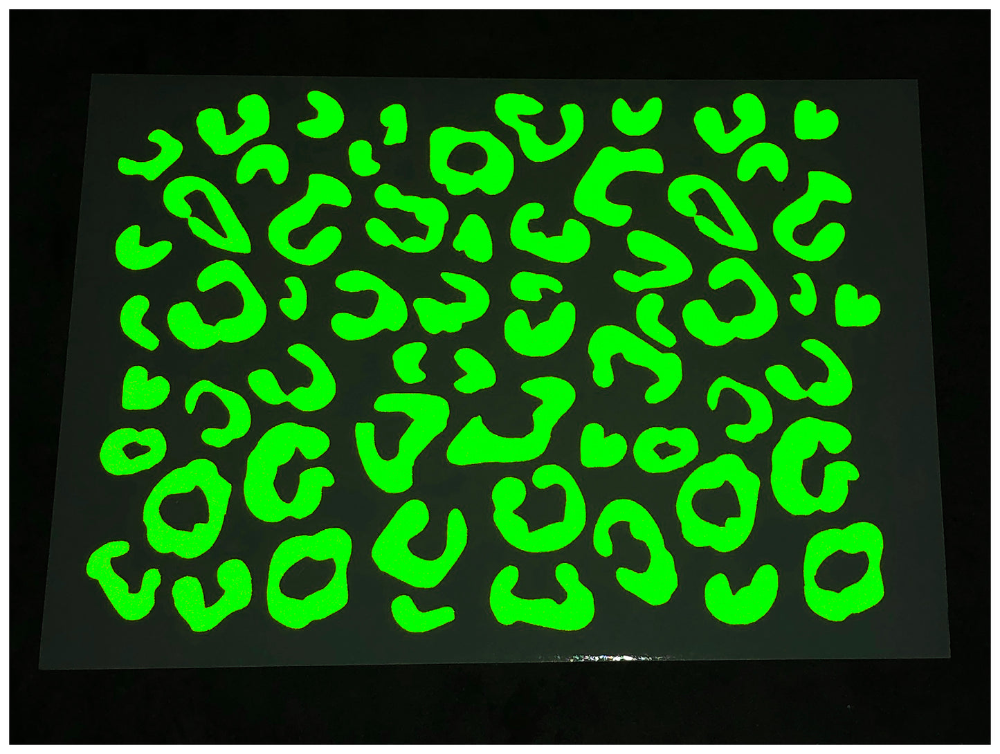Valueviz Reflective A5 Leopard Print Cargo Bike Stickers