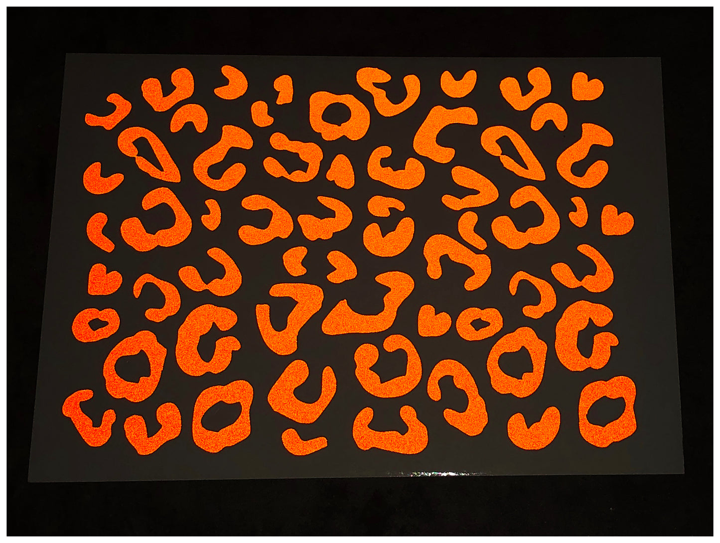 Valueviz Reflective A5 Leopard Print Cargo Bike Stickers