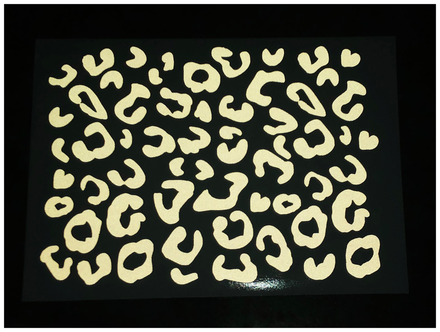Valueviz Reflective A5 Leopard Print Cargo Bike Stickers