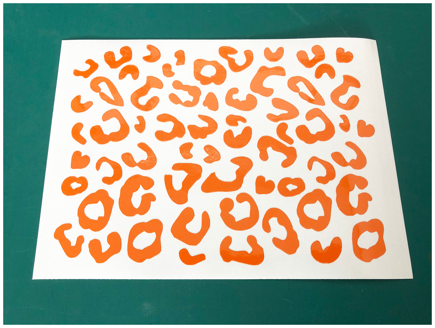 Valueviz Reflective A5 Leopard Print Cargo Bike Stickers