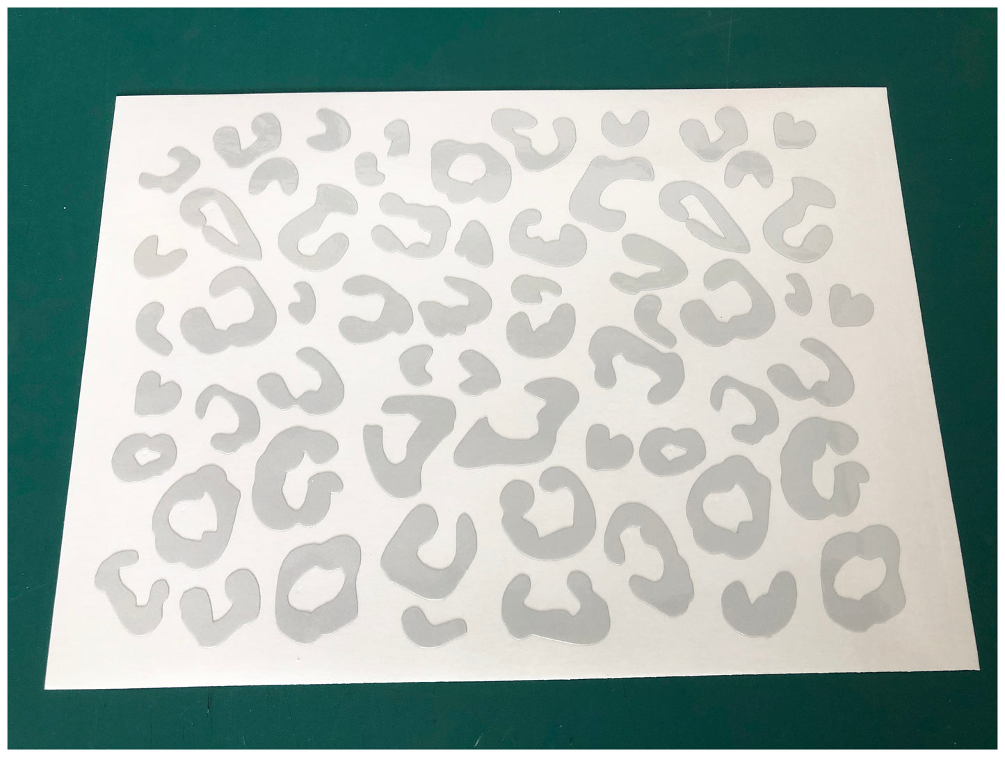 Valueviz Reflective A5 Leopard Print Cargo Bike Stickers