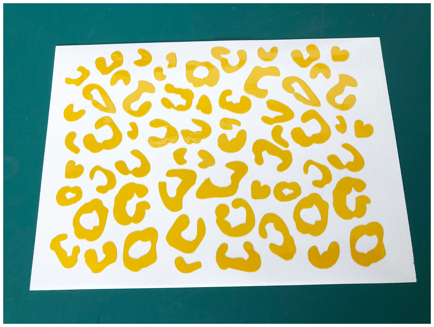 Valueviz Reflective A5 Leopard Print Cargo Bike Stickers