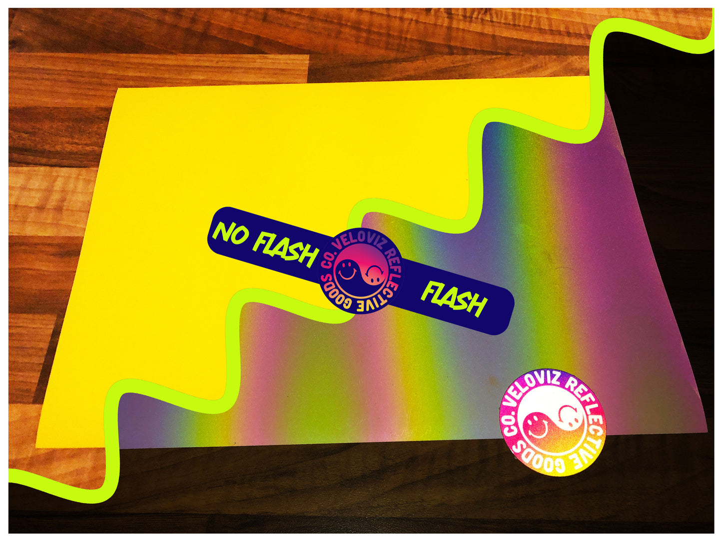 Rainbow Bright Reflective Self Adhesive Sheets