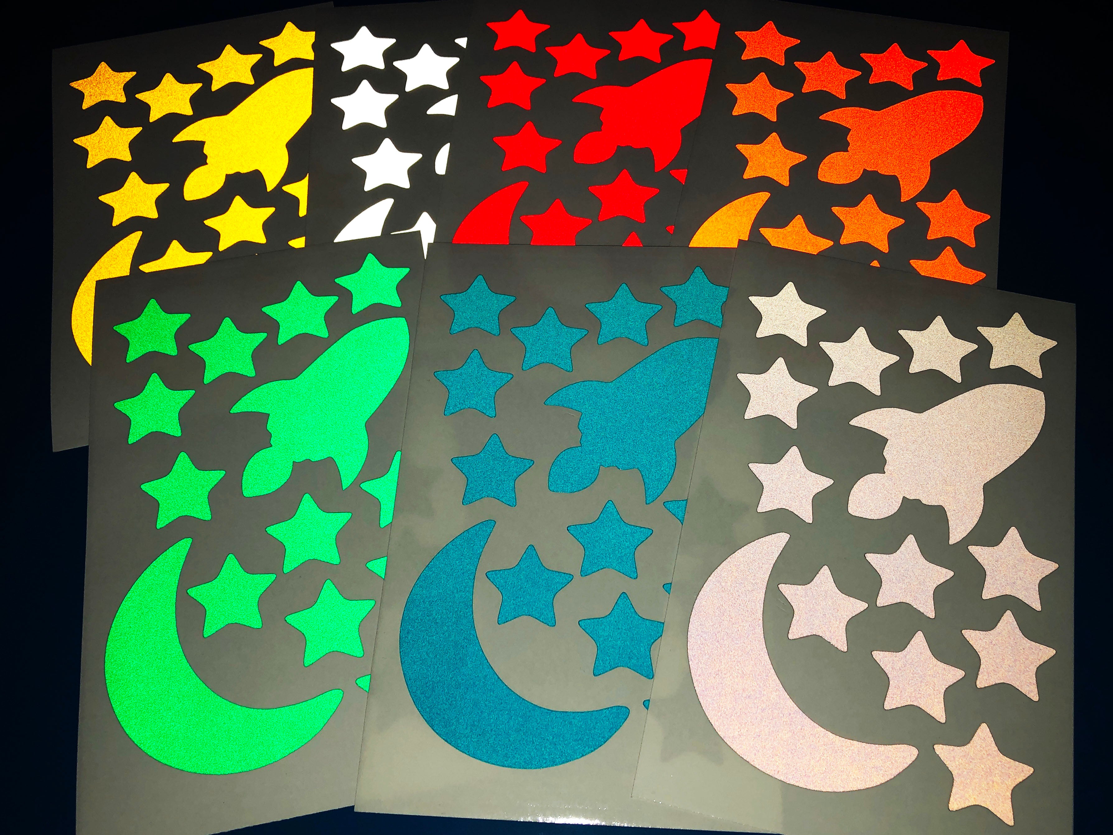 Veloviz Reflective Polka Dot Vinyl Stickers (Small) For Cargo Bikes & Motorcycles