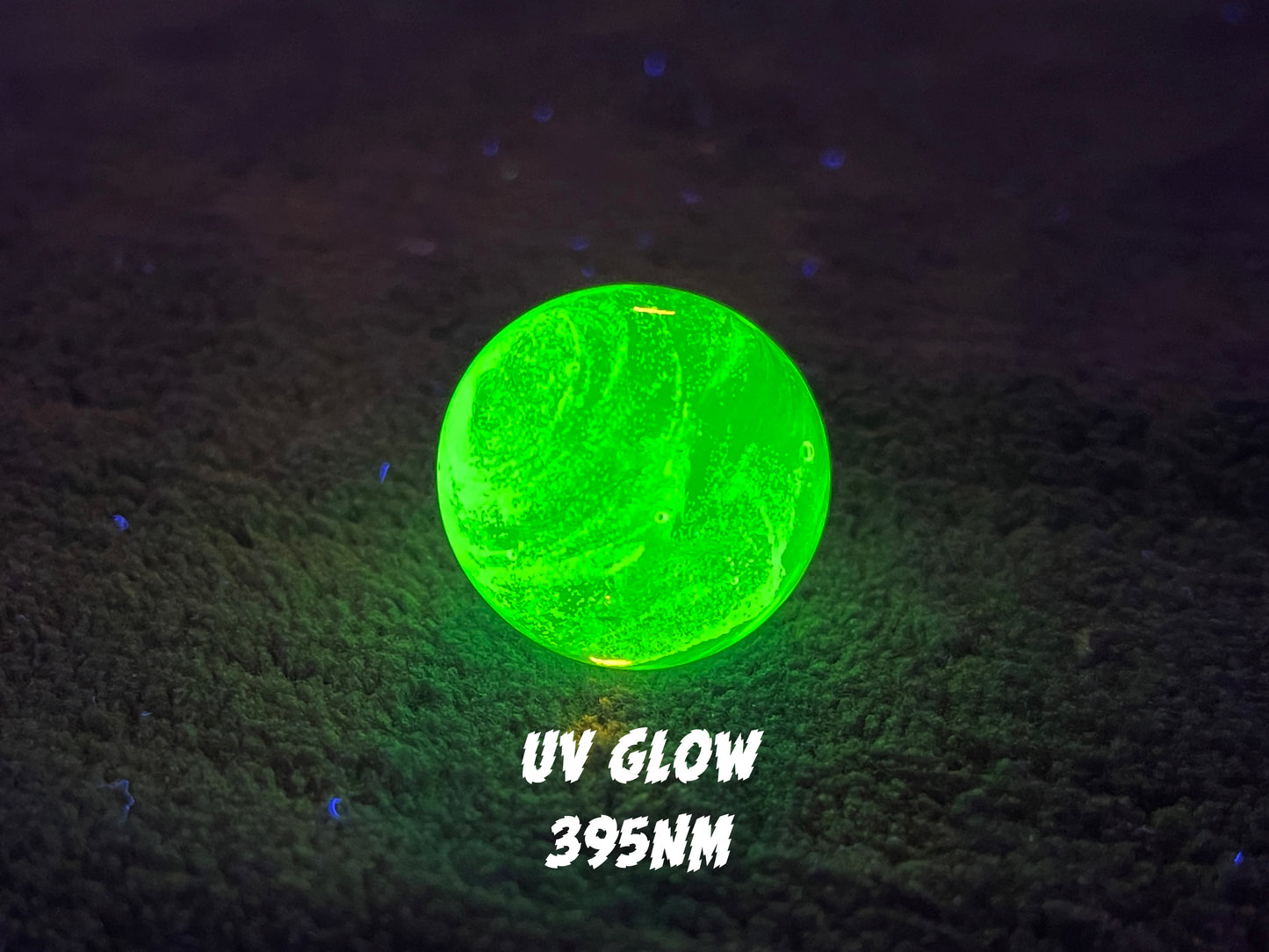 Uranium Glass 25mm Shooter Marble
