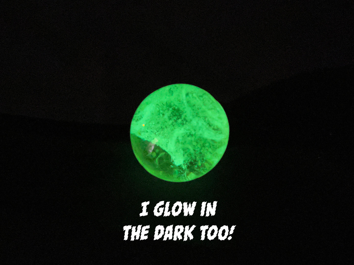 Uranium Glass 25mm Shooter Marble