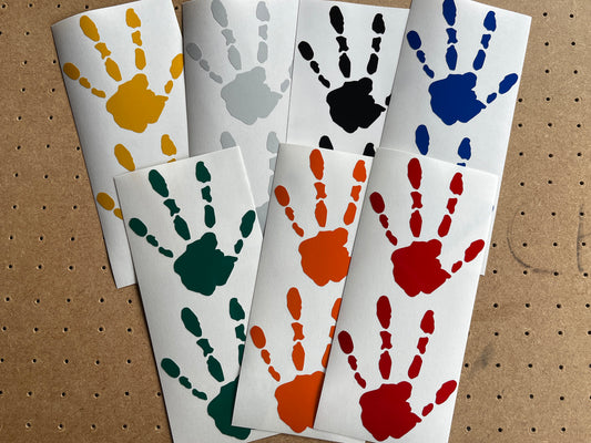 Valueviz Reflective Alien Handprint (MEDIUM) Stickers