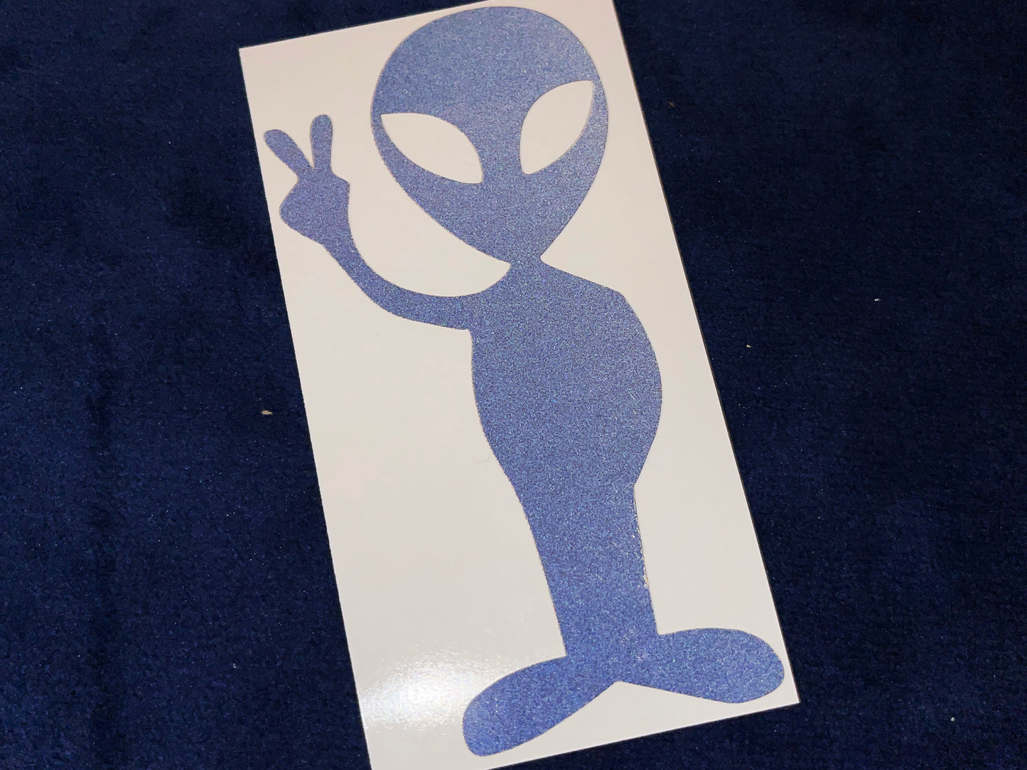 Valueviz Reflective Alien Peace (Large) Stickers