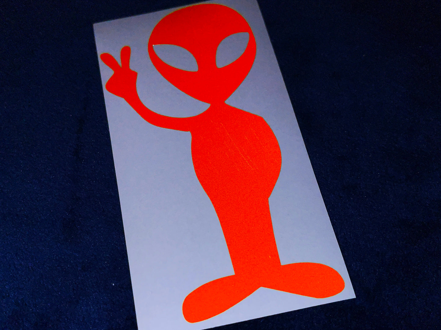 Valueviz Reflective Alien Peace (Large) Stickers