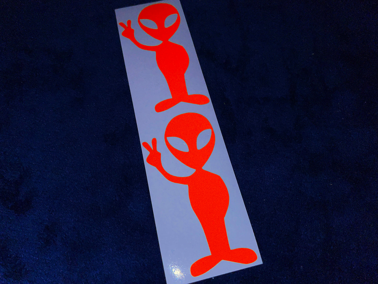 Valueviz Reflective Alien Peace (Medium) Stickers