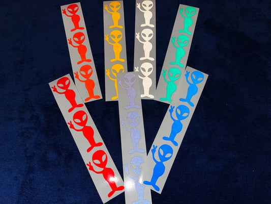 Valueviz Reflective Alien Peace (Small) Stickers