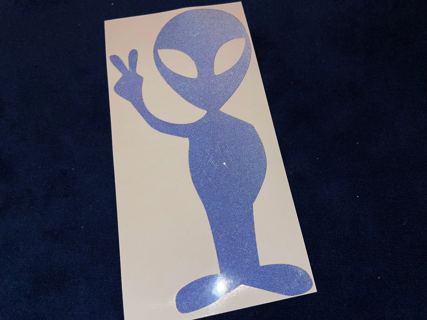 Valueviz Reflective Alien Peace (Extra Large) Stickers