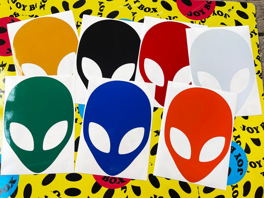 Valueviz Reflective Alien Head (Extra Large) Stickers