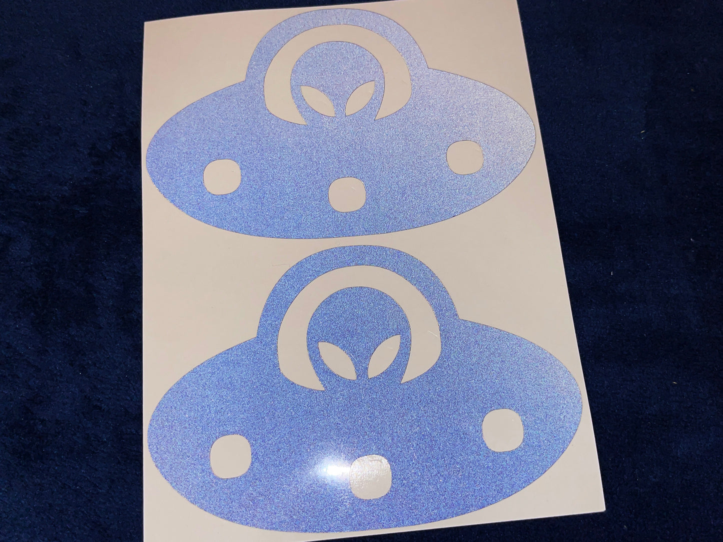 Valueviz Reflective Alien UFO (Large) Stickers