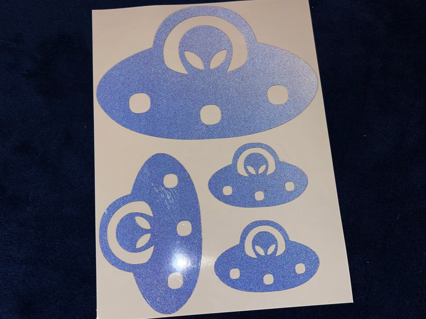 Valueviz Reflective Alien UFO (Assorted) Stickers