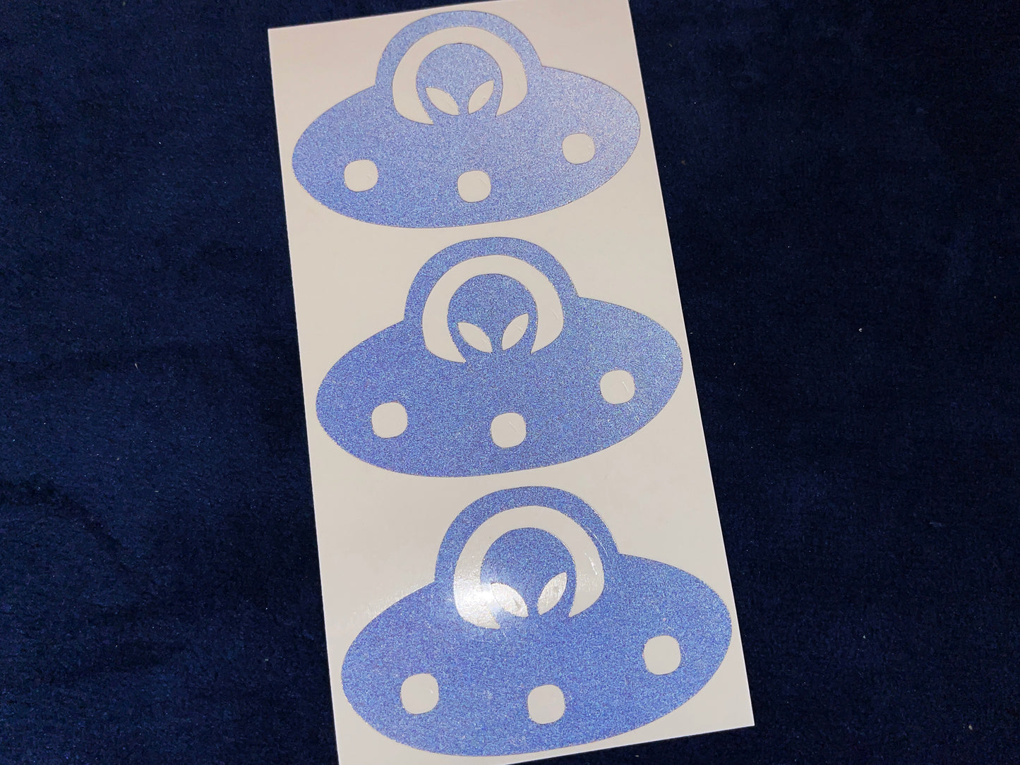 Valueviz Reflective Alien UFO (Medium) Stickers