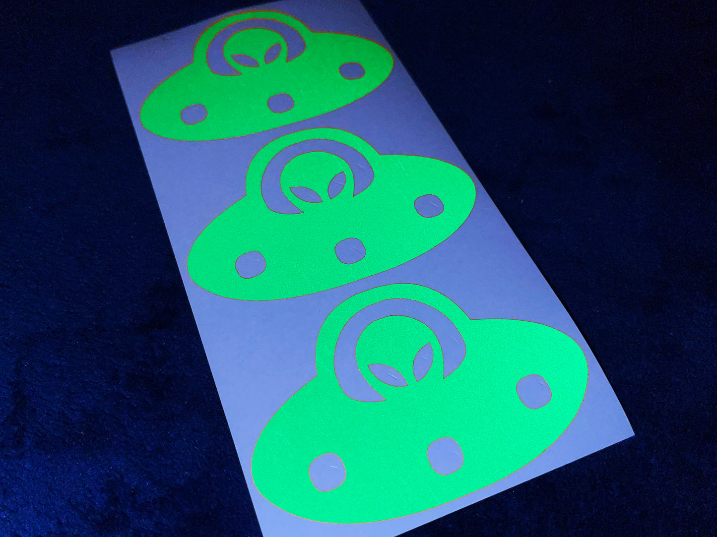 Valueviz Reflective Alien UFO (Medium) Stickers