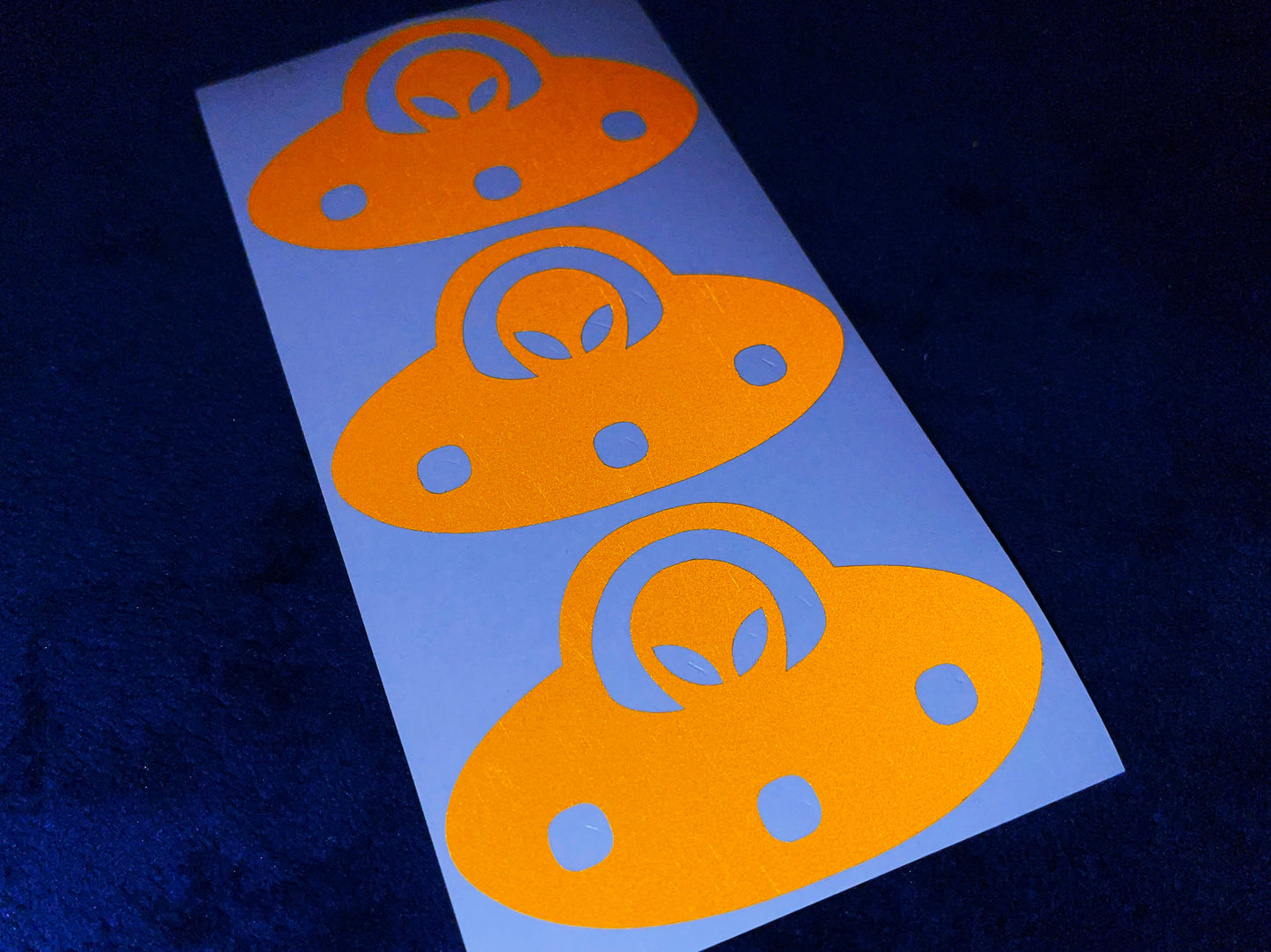 Valueviz Reflective Alien UFO (Medium) Stickers