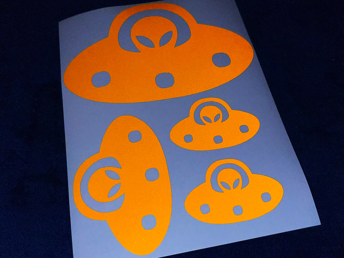 Valueviz Reflective Alien UFO (Assorted) Stickers