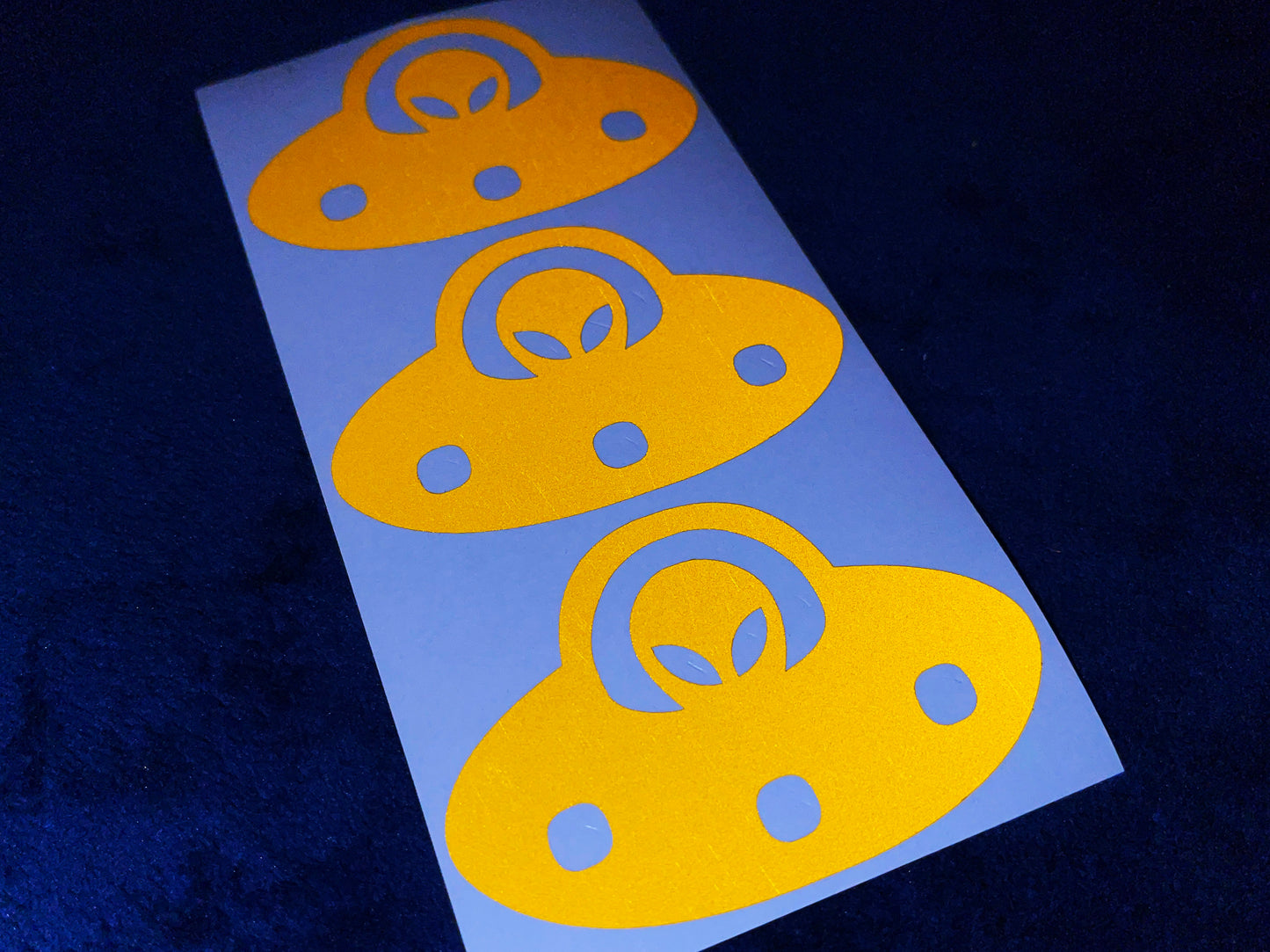 Valueviz Reflective Alien UFO (Medium) Stickers