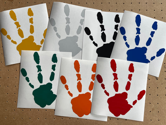 Valueviz Reflective Alien Handprint (LARGE) Stickers