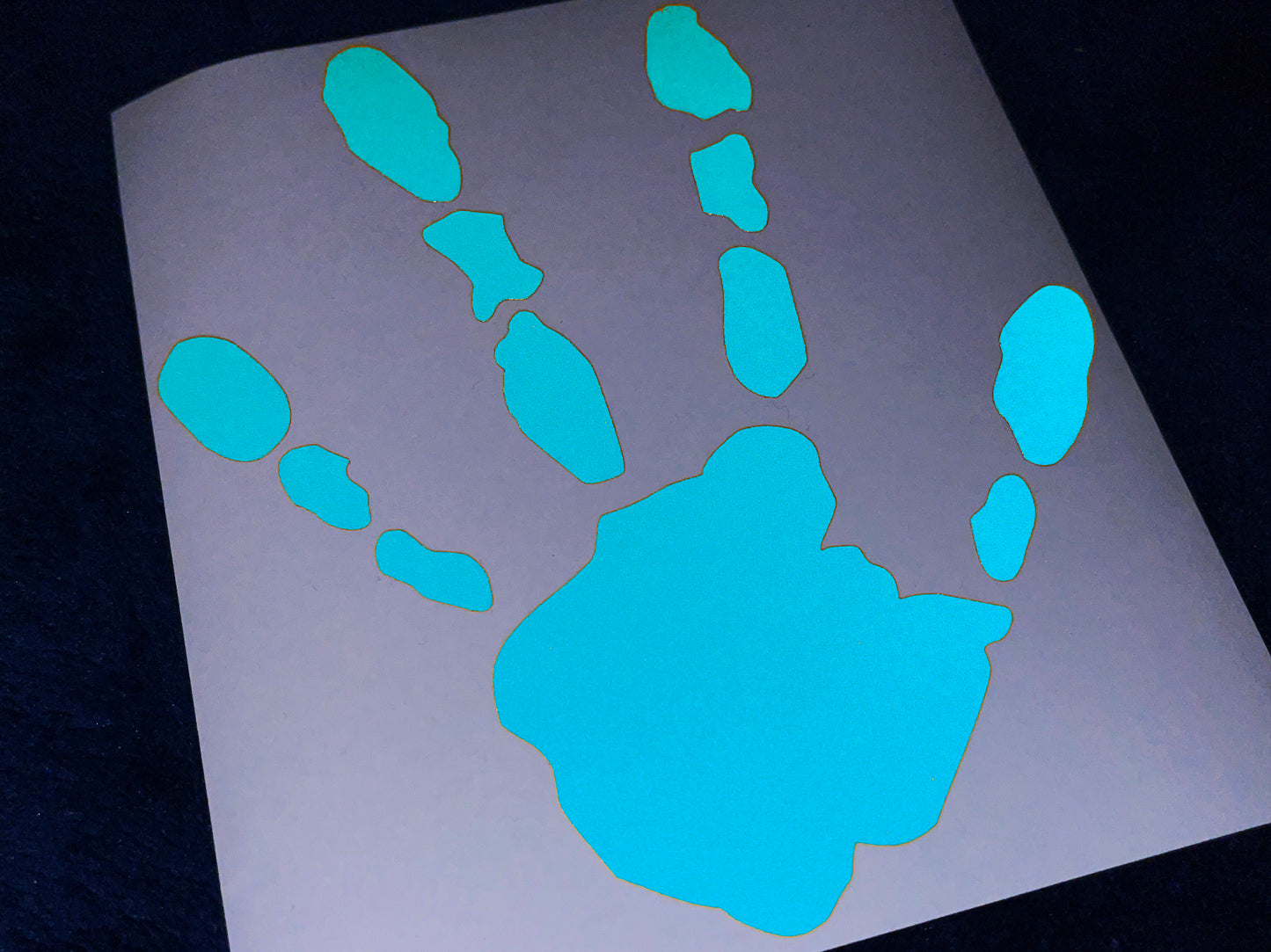 Valueviz Reflective Alien Handprint (LARGE) Stickers